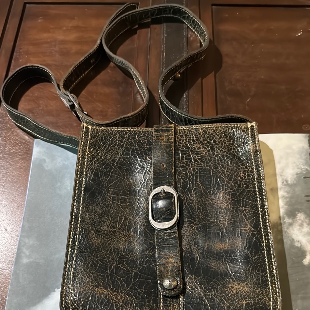 Vintage Leather Crossbody Bag